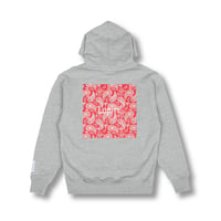 PAISLEY HOODIE / GRAY-RED <L-2373>