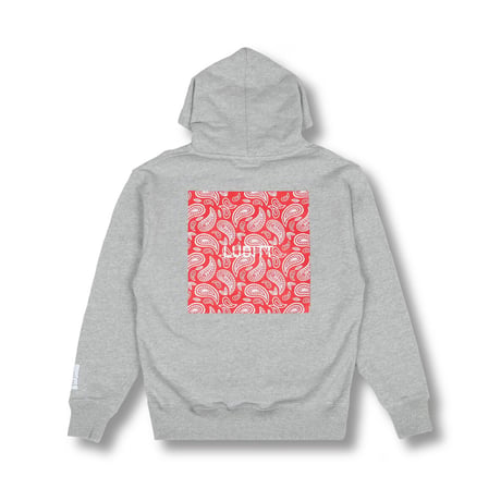 PAISLEY HOODIE / GRAY-RED <L-2373>