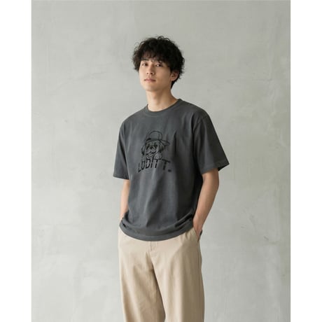 Pekingese T-Shirt / Charcoal<L-25-163>