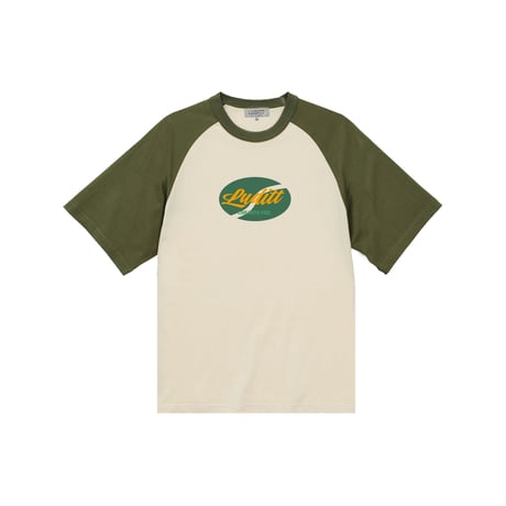 Raglan Sleeve T-Shirt / Natural-Olive<L-25-168>