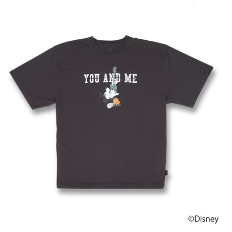 Disney Collection YOU AND ME / MICKEY T-SHIRT / CHARCOAL <L-2387>