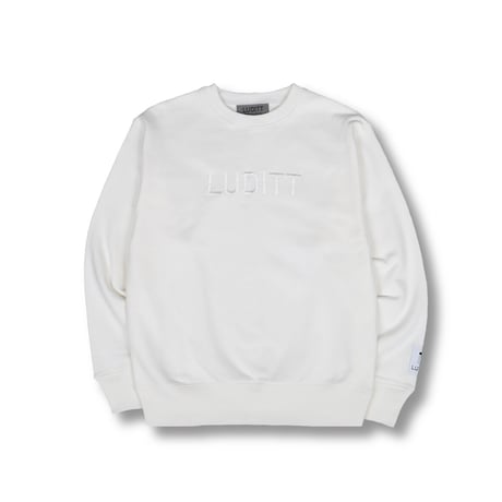 CREW NECK SWEAT / WHITE<L-2372>