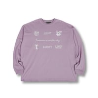 LUDITT CREW Long Sleeve T-Shirt / Purple <L-2375>