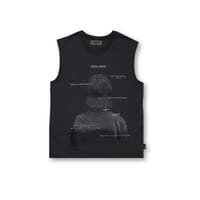 Cut-off Sleeveless / Charcoal<L-24-145>