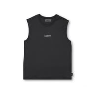 Cut-off Sleeveless / Charcoal<L-24-146>