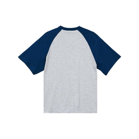 Raglan Sleeve T-Shirt / Ash-Navy<L-25-167>