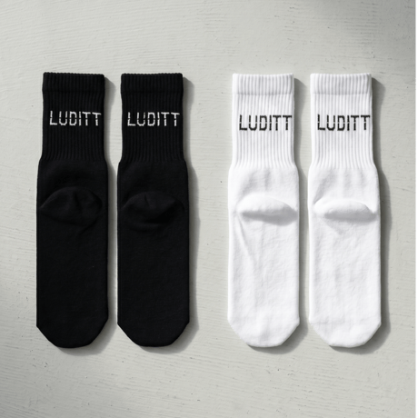 Logo Socks / White <L-2255>