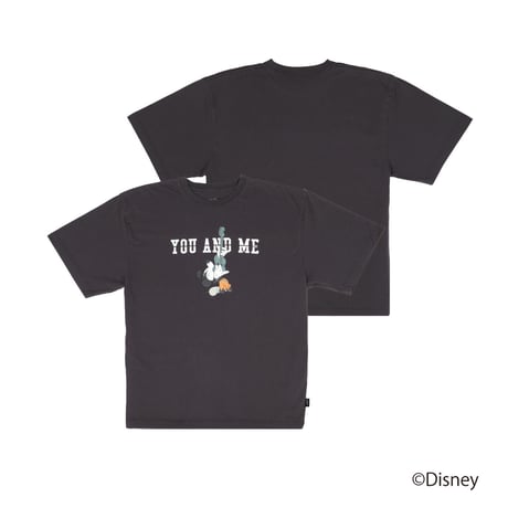 Disney Collection YOU AND ME / MICKEY T-SHIRT / CHARCOAL <L-2387>
