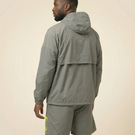 Nylon Pullover Parka  / Ash <L-2141>