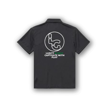 LUDITT & GOLF Polo Shirt / Charcoal<L-25-156>