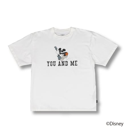 Disney Collection YOU AND ME / MICKEY T-SHIRT / WHITE <L-2387>