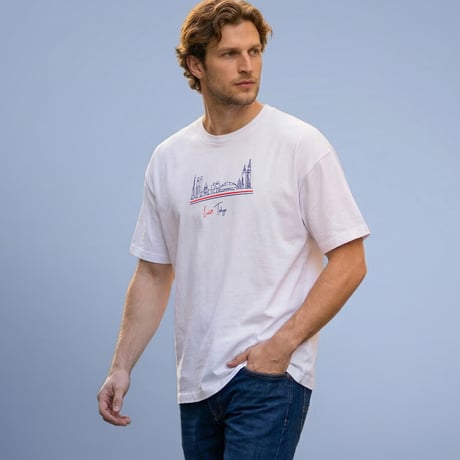 Landmark Horizon T-shirt / White<L-26-170>