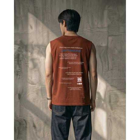 Cut-off Sleeveless / Brown<L-24-146>