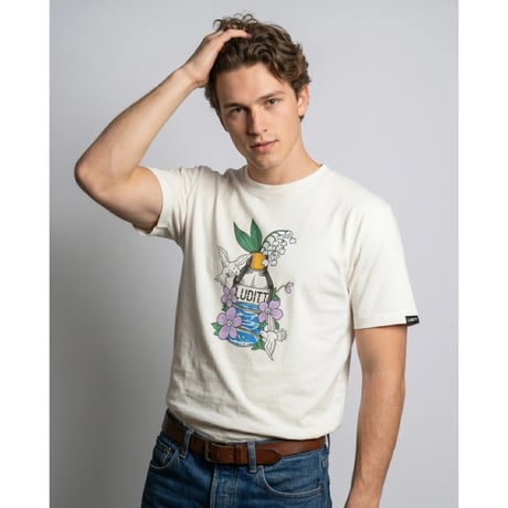 Perfume Graphic T-Shirt / Off White<L-2386>