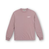 Coffee Print Long Sleeve T-Shirt / Azuki<L-24-132>