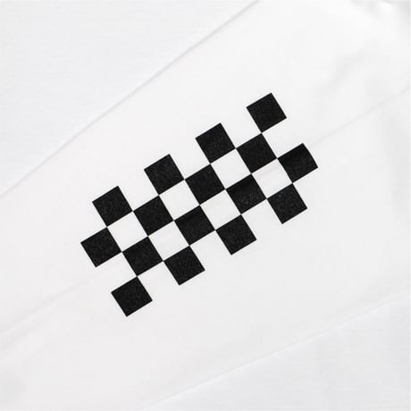 Checker Logo L/S T-Shirt / White <L-2397>