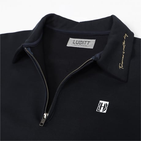 Half-Zip Sweat / Navy <L-2395>
