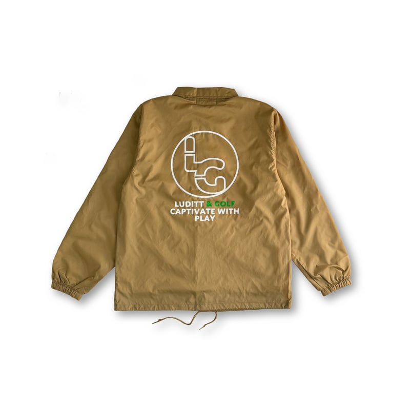 LUDITT & GOLF Nylon Coach Jacket / Beige<L-25-1