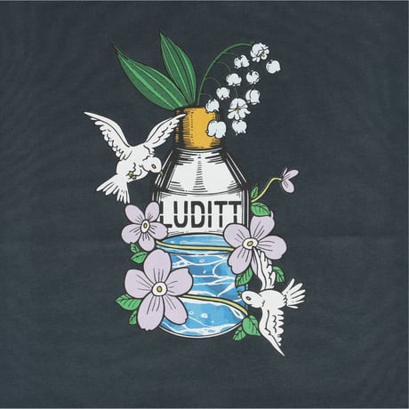 Perfume Graphic T-Shirt / Midnight Blue<L-2386>