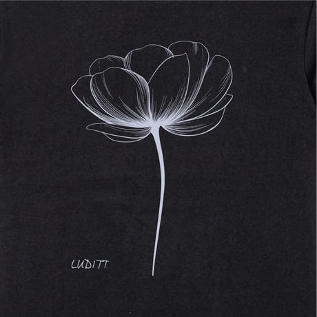 Silent Bloom T-shirt / Black<L-26-169>