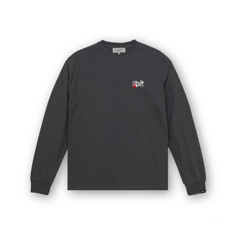 LUDITT/Leo Graphic Long sleeve T-Shirt / Charcoal<L-24-129>