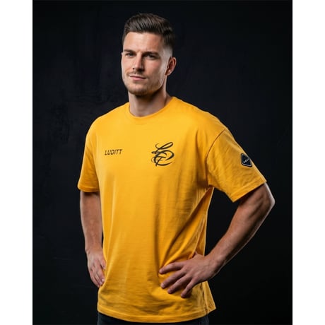 F.C.L.C. Circle Logo T-Shirt / Gold<L-24-135>