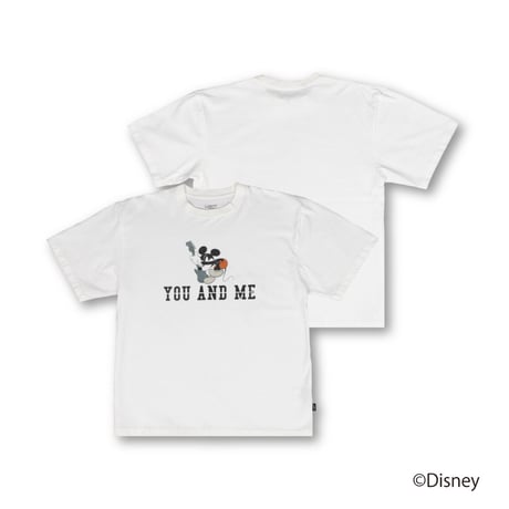 Disney Collection YOU AND ME / MICKEY T-SHIRT / WHITE <L-2387>