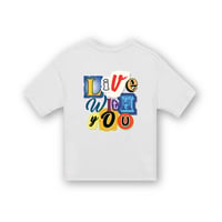 BackPrint Pocket T-Shirt/ White<L-2367>