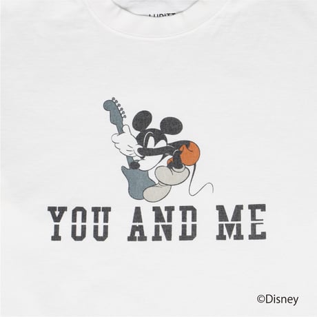 Disney Collection YOU AND ME / MICKEY L/S T-SHIRT / WHITE <L-2388>
