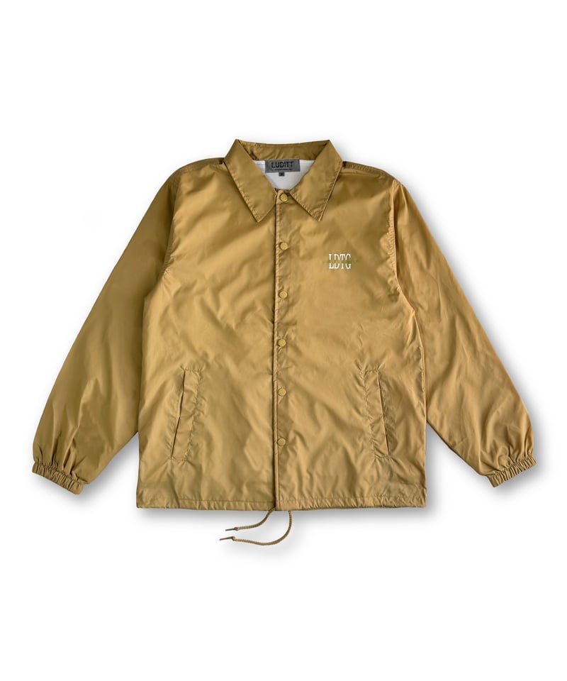 LUDITT & GOLF NYLON COACH JACKET / BEIGE<L-25-1