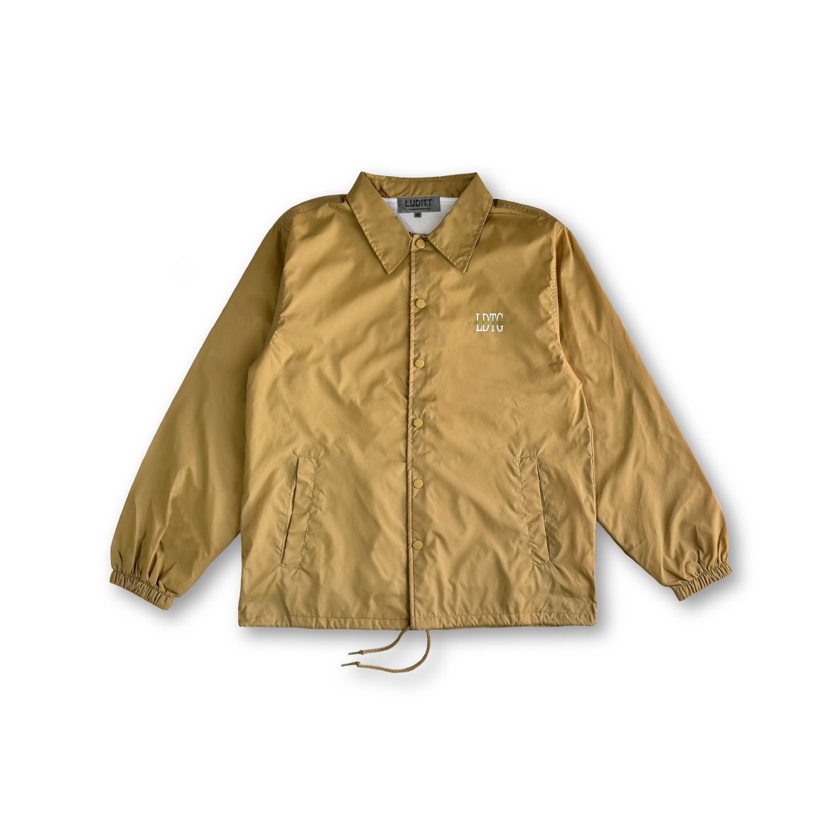 LUDITT & GOLF NYLON COACH JACKET / BEIGE<L-25-1