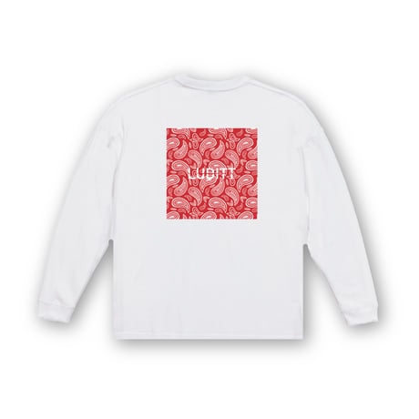 Paisley Long Sleeve T-Shirt / Red <L-2374>