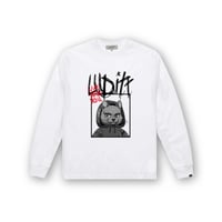 LUDITT/Leo Graphic Long sleeve T-Shirt / White<L-24-127>