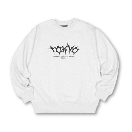LUDITT TOKYO CREW NECK SWEAT / ASH<L-2398>
