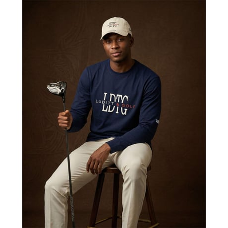 LUDITT & GOLF Long Sleeve T-Shirt / Navy<L-25-158>