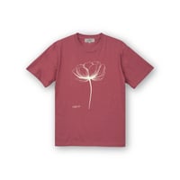 Silent Bloom T-shirt / Dusty Red<L-26-169>