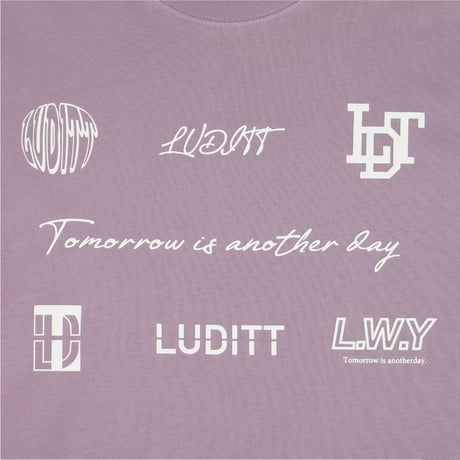 LUDITT CREW Long Sleeve T-Shirt / Purple <L-2375>
