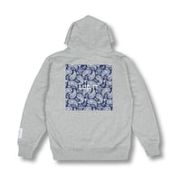 PAISLEY HOODIE / GRAY-NAVY <L-2373>