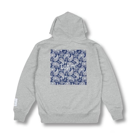 PAISLEY HOODIE / GRAY-NAVY <L-2373>