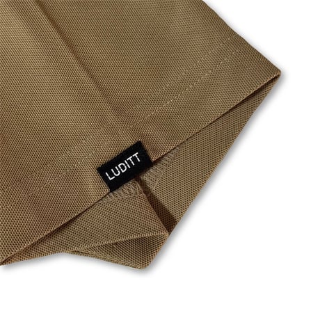 LUDITT & GOLF Polo Shirt / Beige<L-25-156>