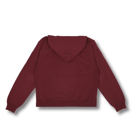 Knit Parka / Burgundy <L-2364>