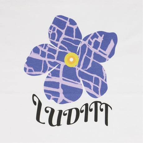 Flower T-Shirt / White<L-2384>