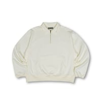 HALF ZIP SWEAT / CREAM <L-2395>