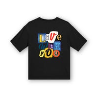 BackPrint Pocket T-Shirt/ Black<L-2367>
