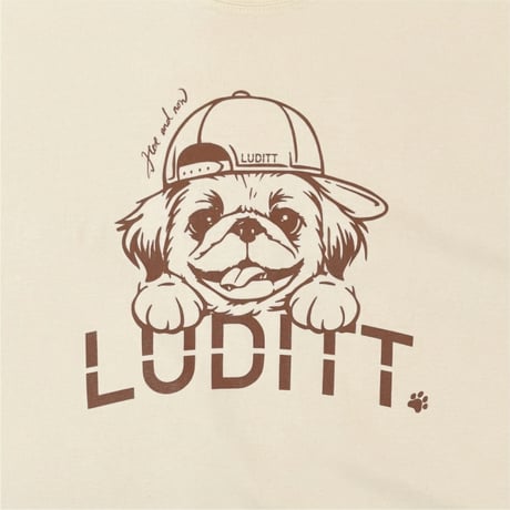 Pekingese T-Shirt / Ivory<L-25-163>