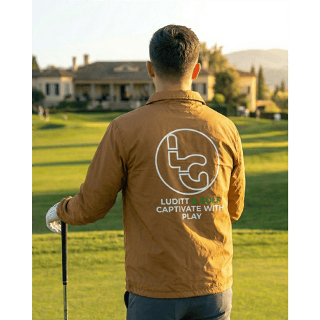 LUDITT & GOLF Nylon Coach Jacket / Beige<L-25-157>