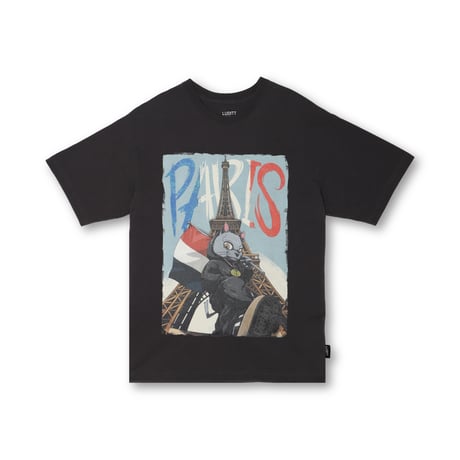 Leo-Paris Graphic T-Shirt / Charcoal <L-24-147>