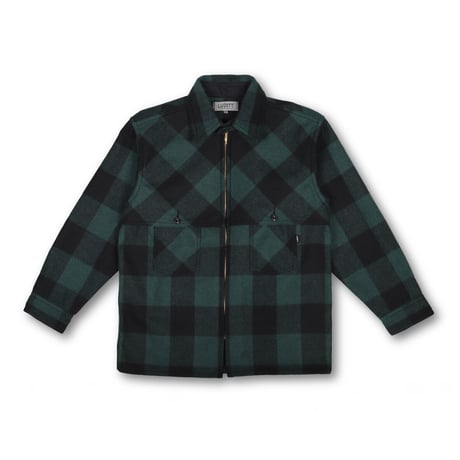 Blockcheck Jacket / Green <L-2261>