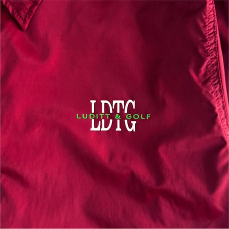 LUDITT & GOLF Nylon Coach Jacket / Burgundy<L-25-157>