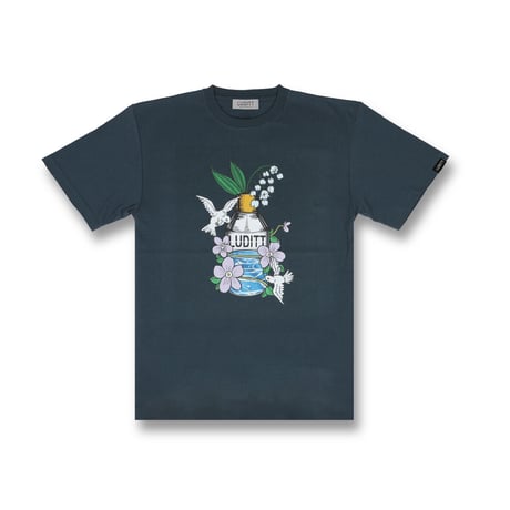Perfume Graphic T-Shirt / Midnight Blue<L-2386>